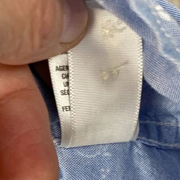 Aeropostale Mens Shirt Small Long Sleeve Floral Button Down Travel Casual Blue - Picture 10 of 14